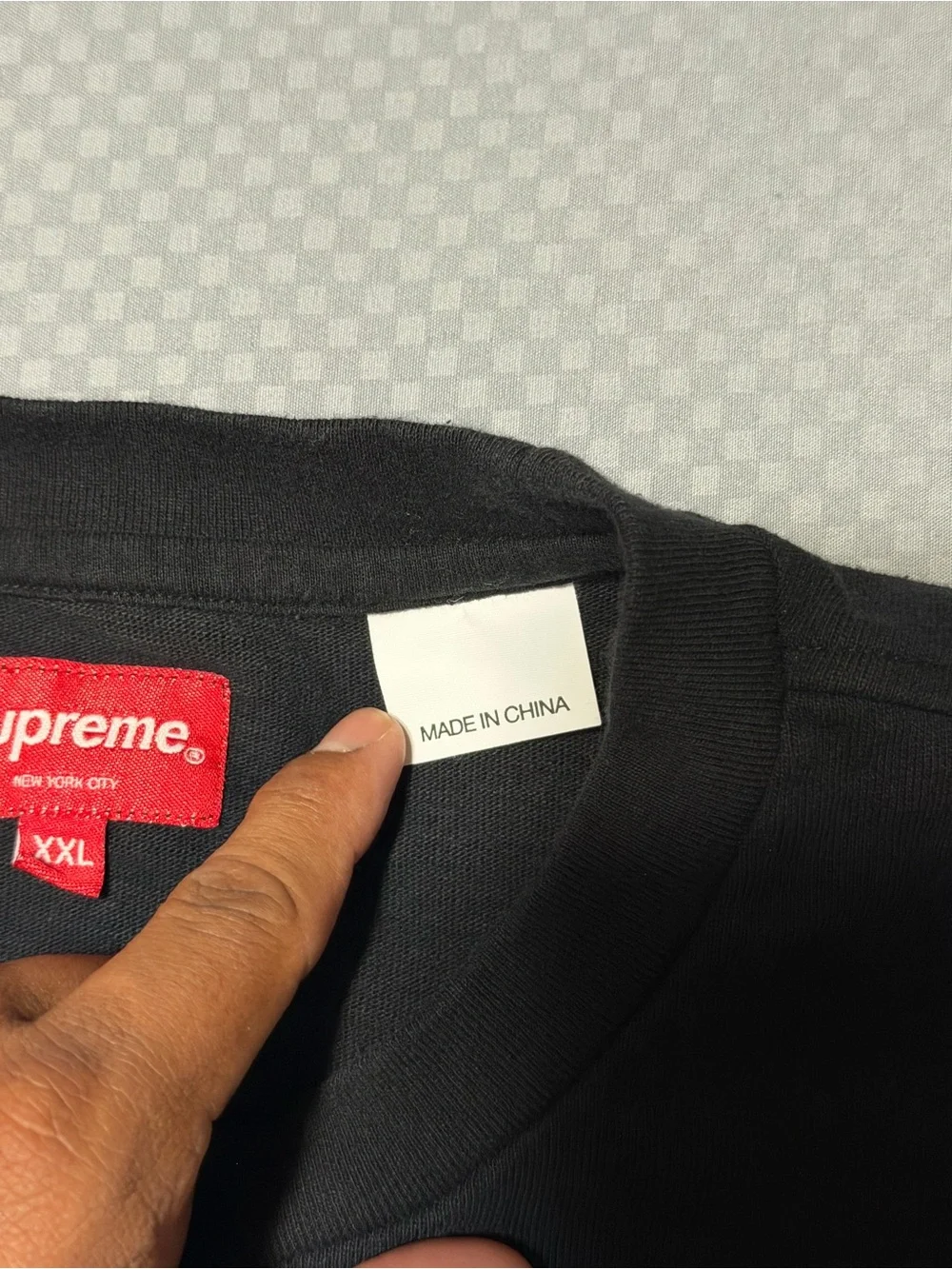 Size XXL - Supreme Block Arc S/S Tee Shirt Black   SS23